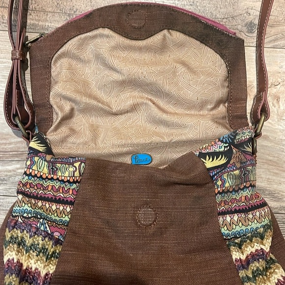 Sakroots Crossbody Purse Messenger Bag Woven Multiple Pockets Adjustable Strap - Picture 3 of 7